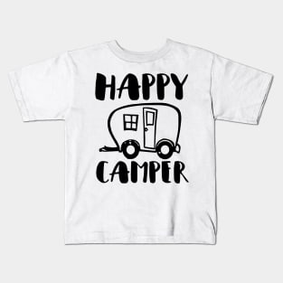 'Happy Camper' Cool Camping Cute Gift Kids T-Shirt